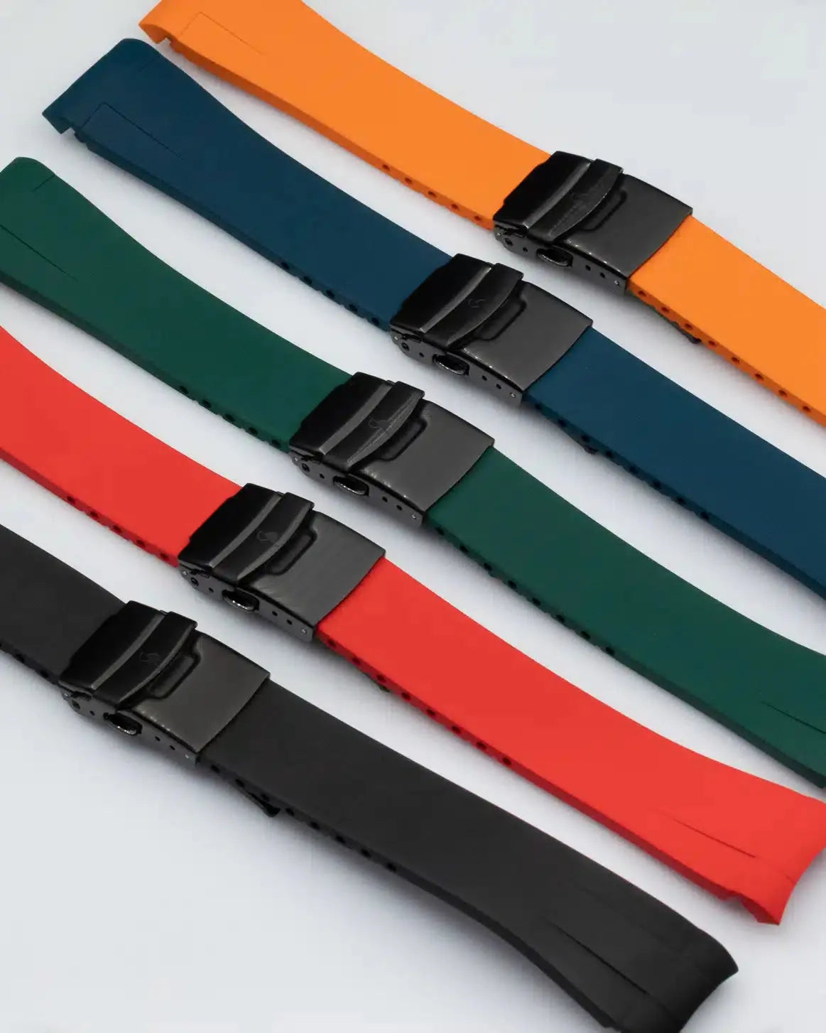 Bracelet rubber pour Seiko (SRPD 5, SSK GMT, SKX) Black BBGear