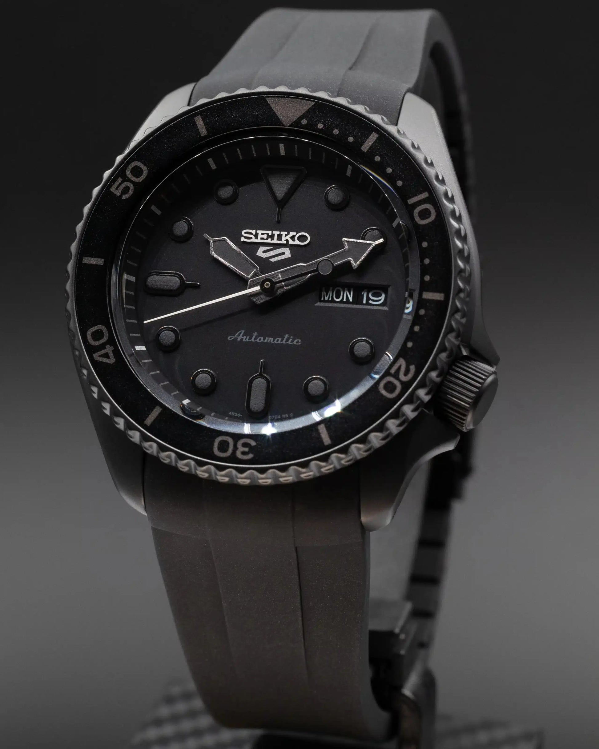 Bracelet rubber pour Seiko (SRPD 5, SSK GMT, SKX) - Black BBGear