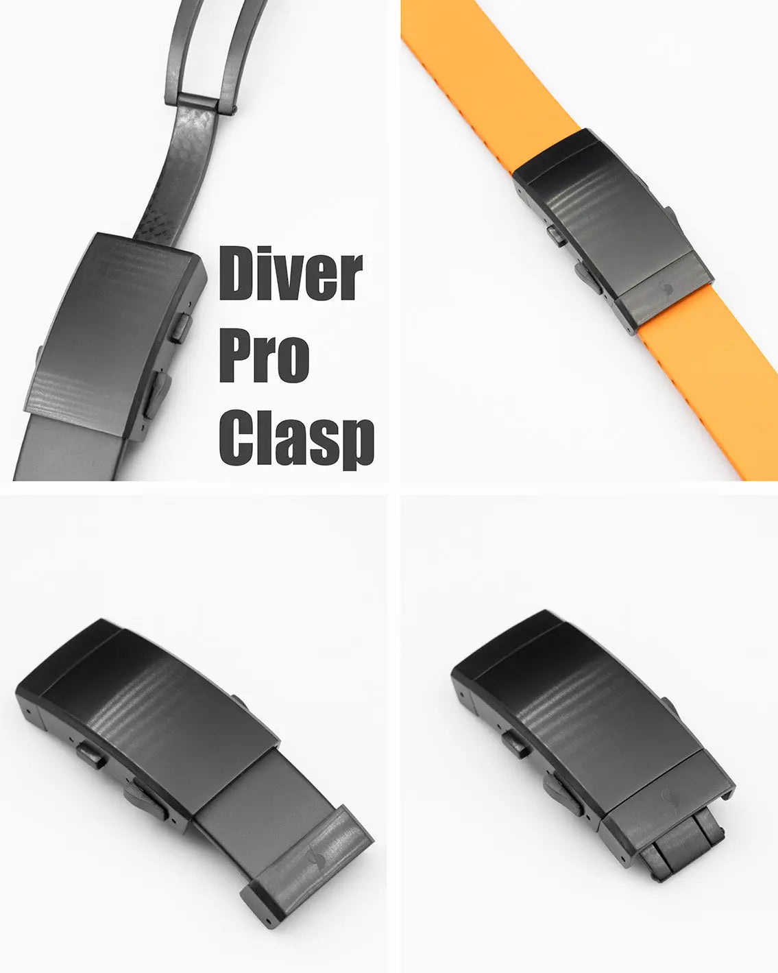 Bracelet rubber pour Seiko (SRPD 5, SSK GMT, SKX) - Black BBGear