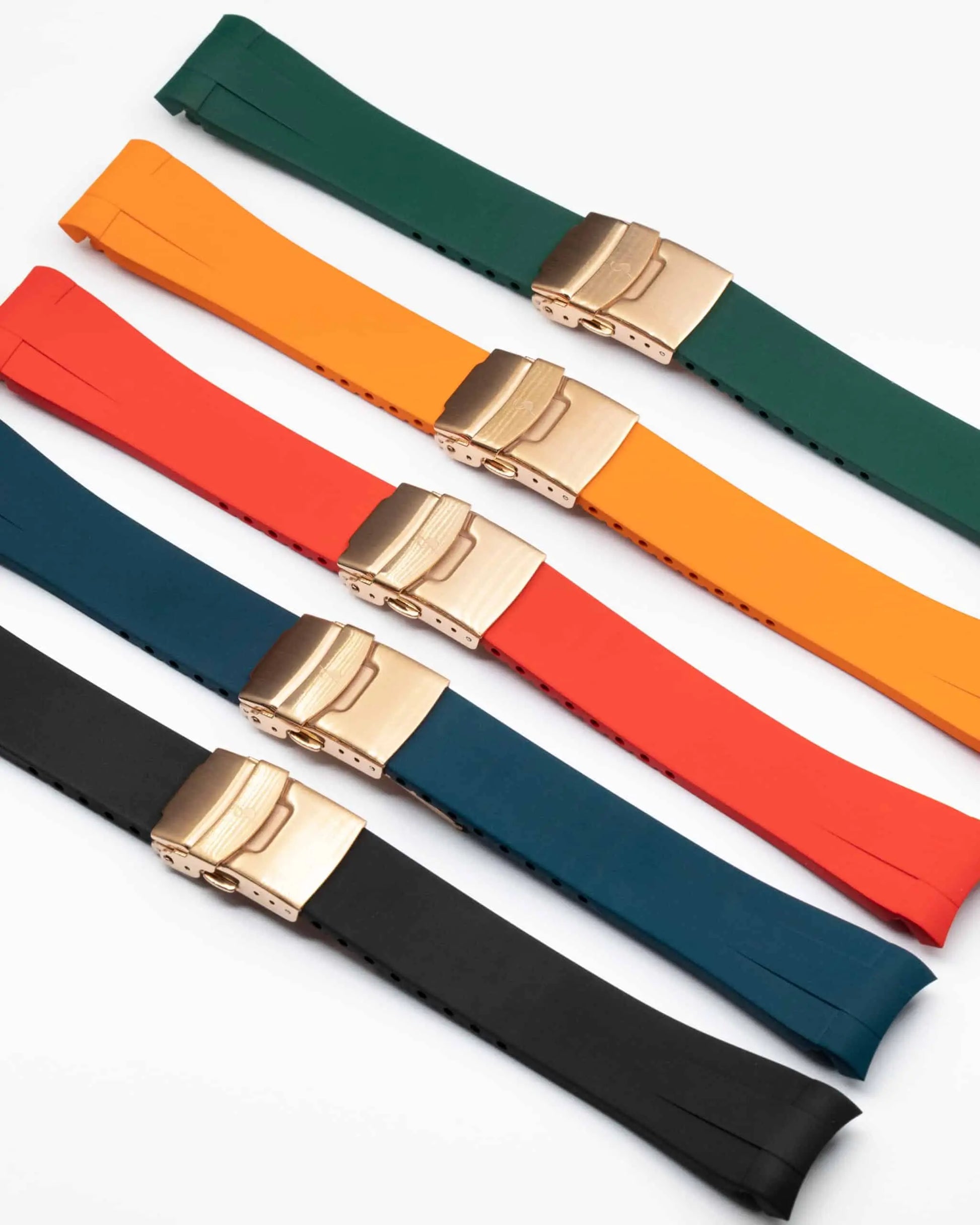 Bracelet rubber pour Seiko (SRPD 5, SSK GMT, SKX) - Rose Gold BBGear