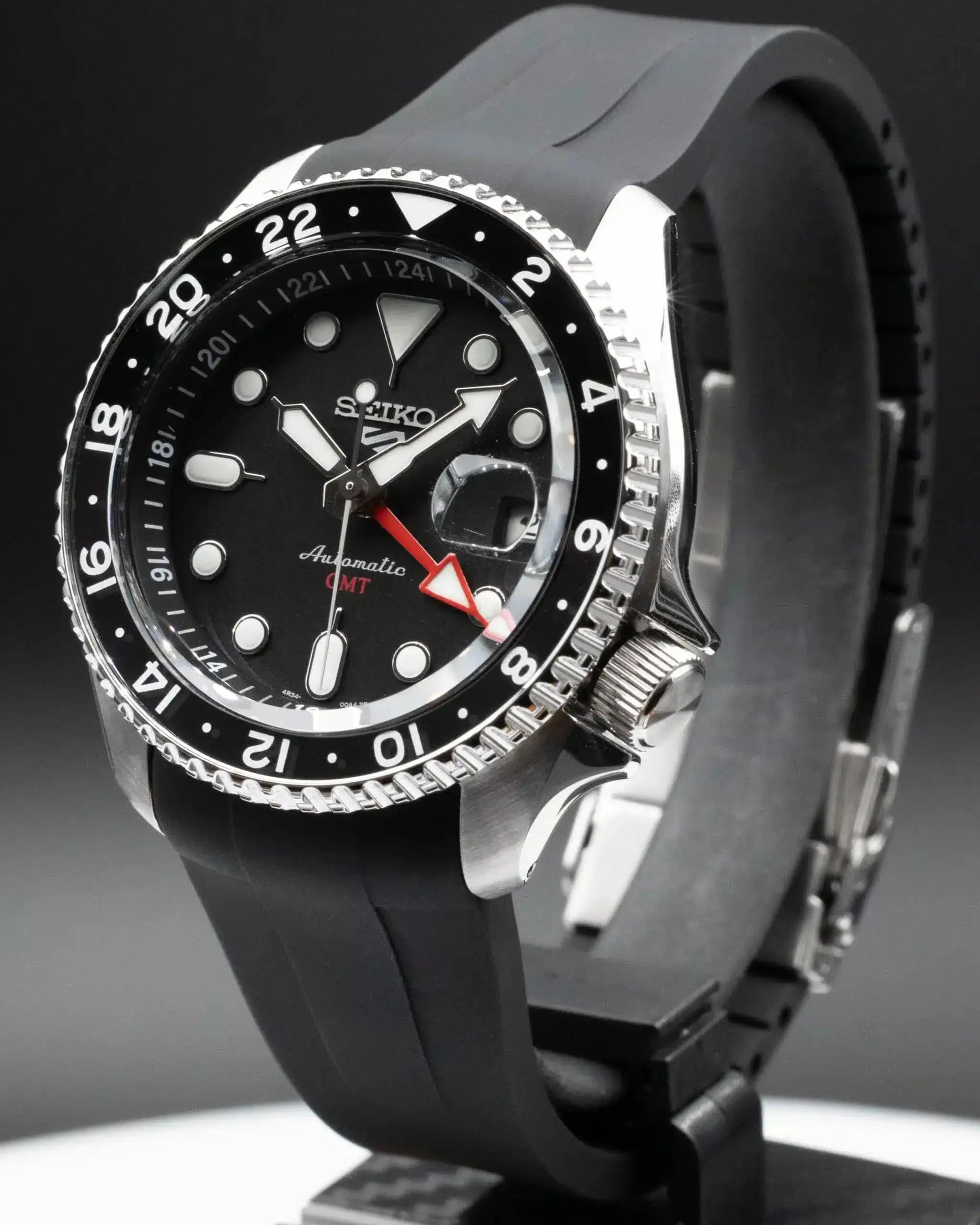 Bracelet rubber pour Seiko (SRPD 5, SSK GMT, SKX) - Silver BBGear