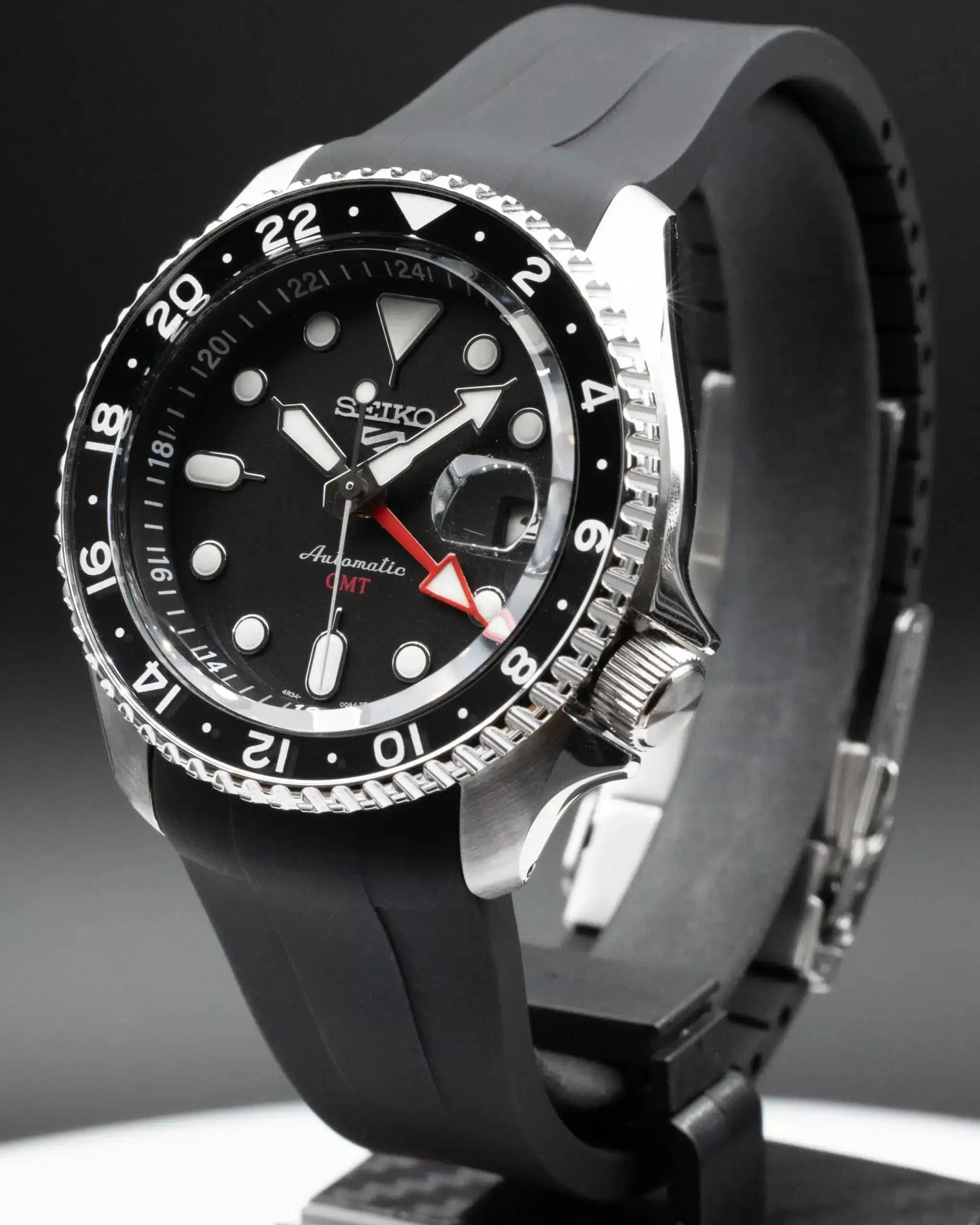 Bracelet rubber pour Seiko (SRPD 5, SSK GMT, SKX) - Silver BBGear