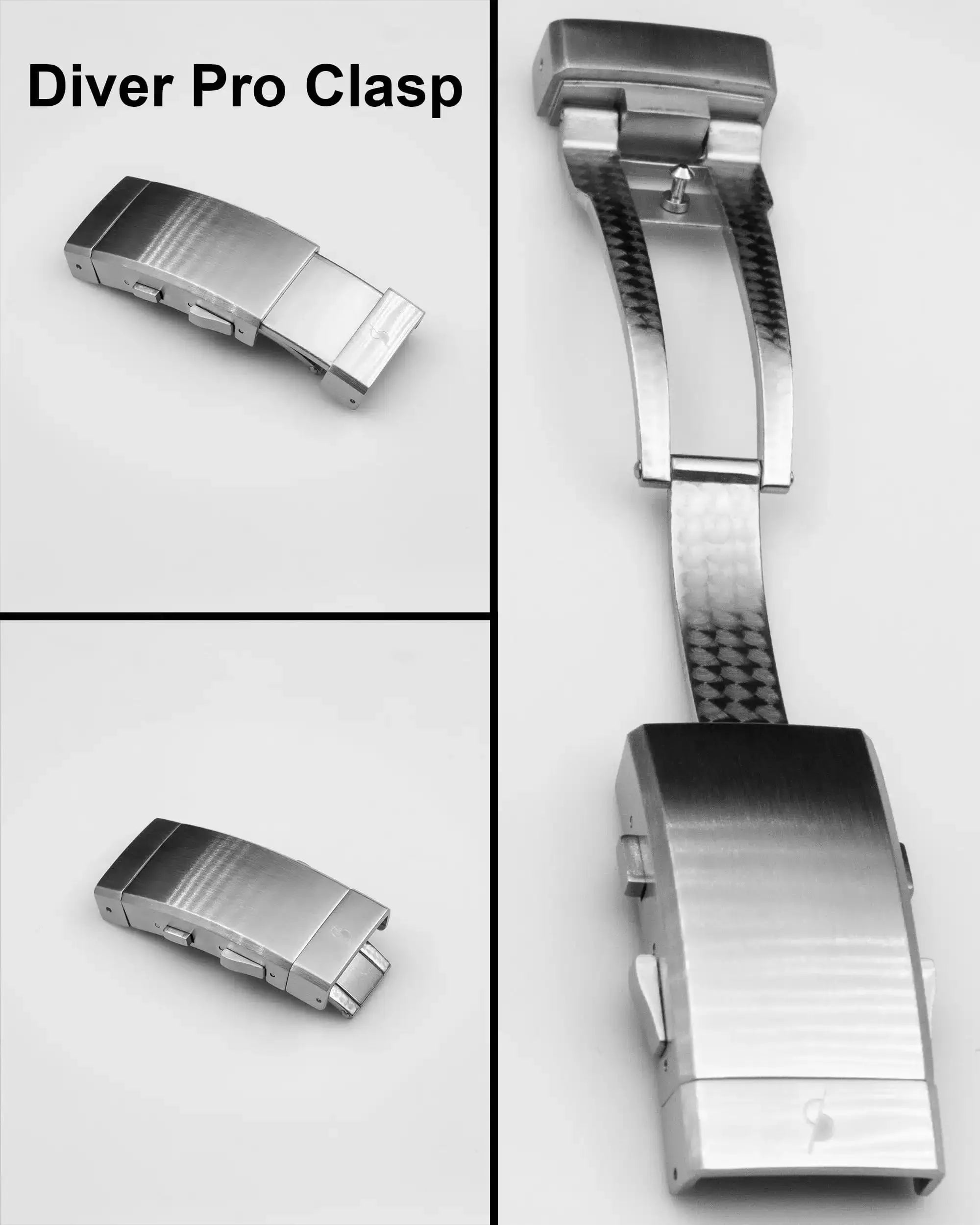 Bracelet rubber pour Seiko (SRPD 5, SSK GMT, SKX) - Silver BBGear