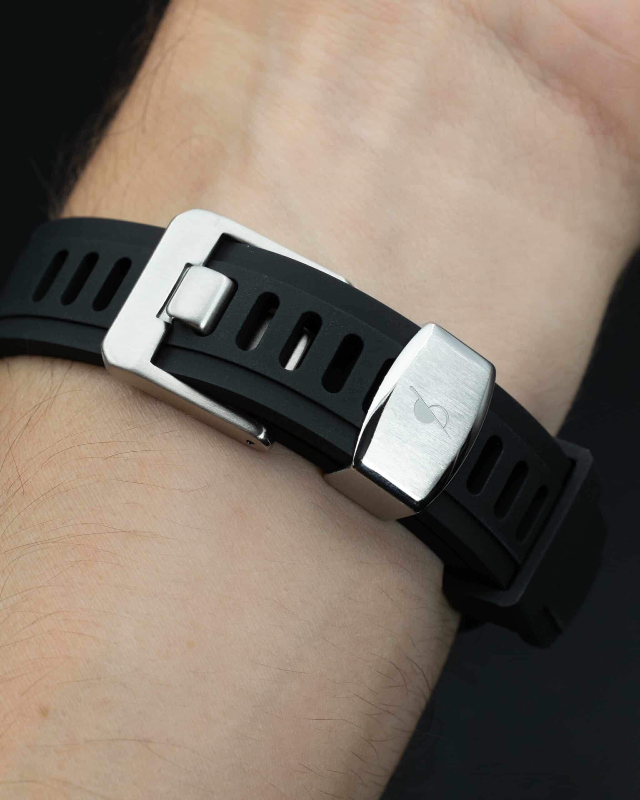 Bracelet rubber FKM universel 20mm - Silver BBGear